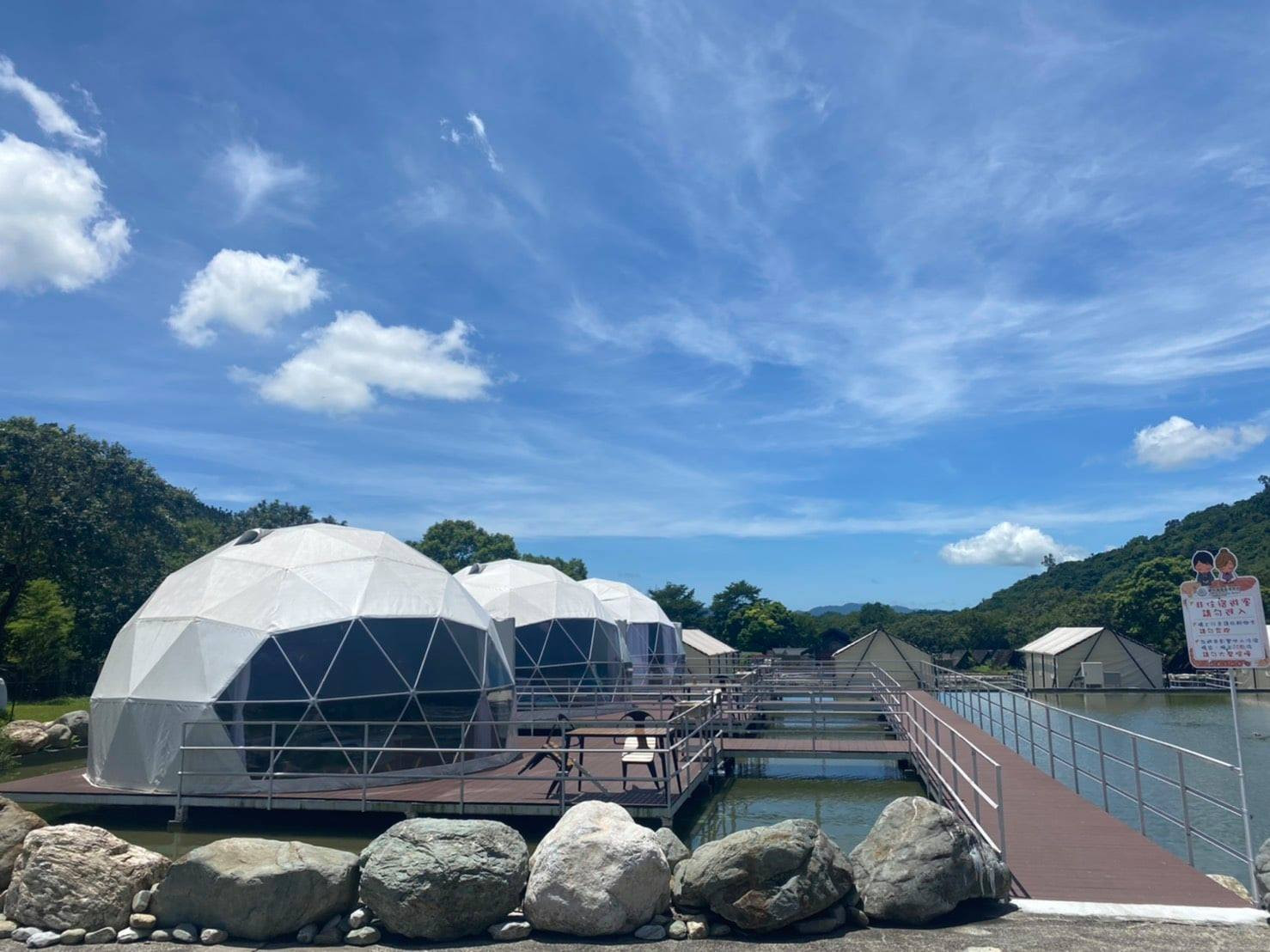 花蓮鯉魚潭露營渡假村-山水谷/綠野鄉(豪華帳)-澡能量不老泉